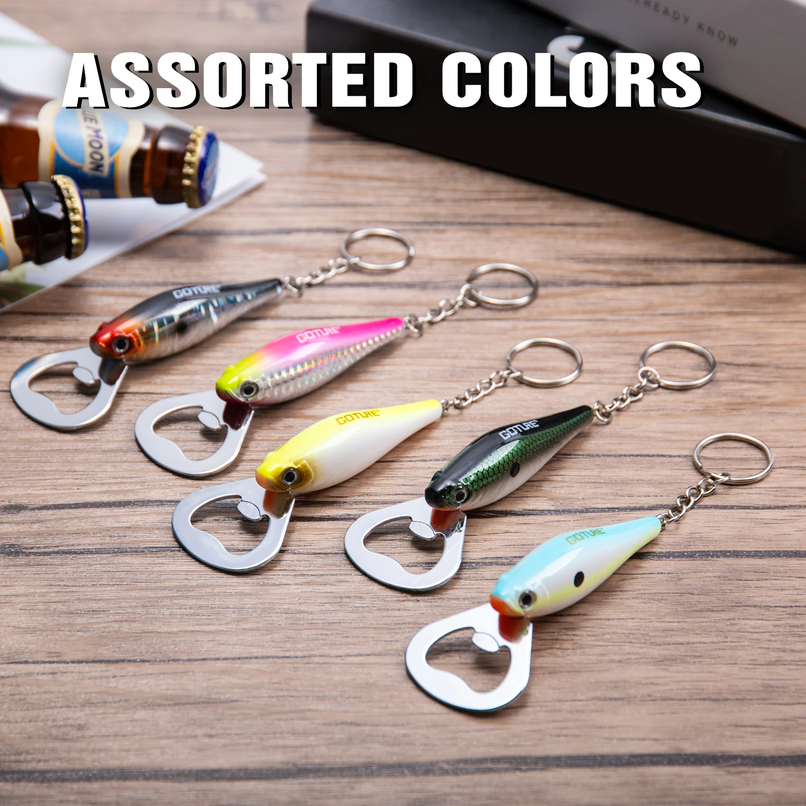Fishing Lure Accessories - Goture 낚시 루어 병따개, 탄소강 물고기