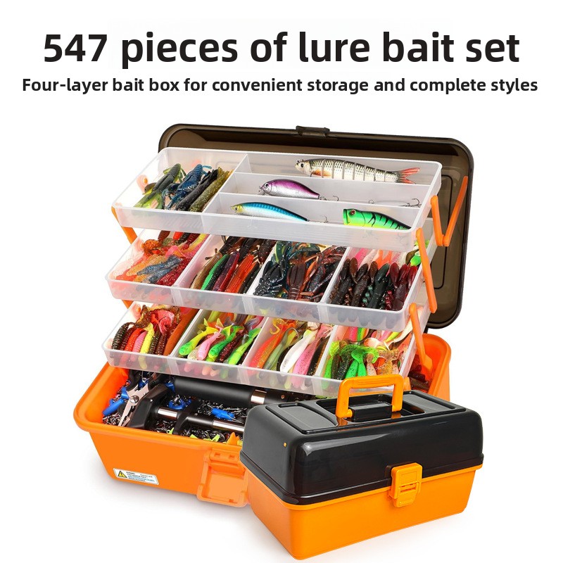 Fishing Lure Accessories - 대형 4단 야외용 낚시용 소프트 루어,