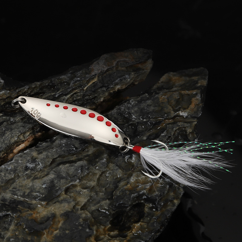 1pcs 5g-20gMetal 스피너 스푼 깃털 후크  - Fishing Lure Spinner 리뷰 및 가격