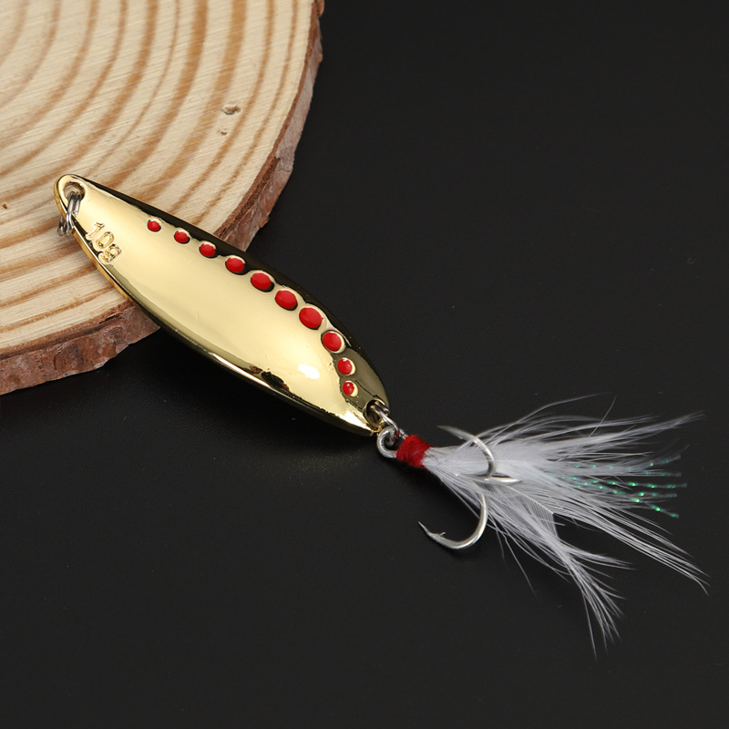 1pcs 5g-20gMetal 스피너 스푼 깃털 후크  - Fishing Lure Spinner 리뷰 및 가격