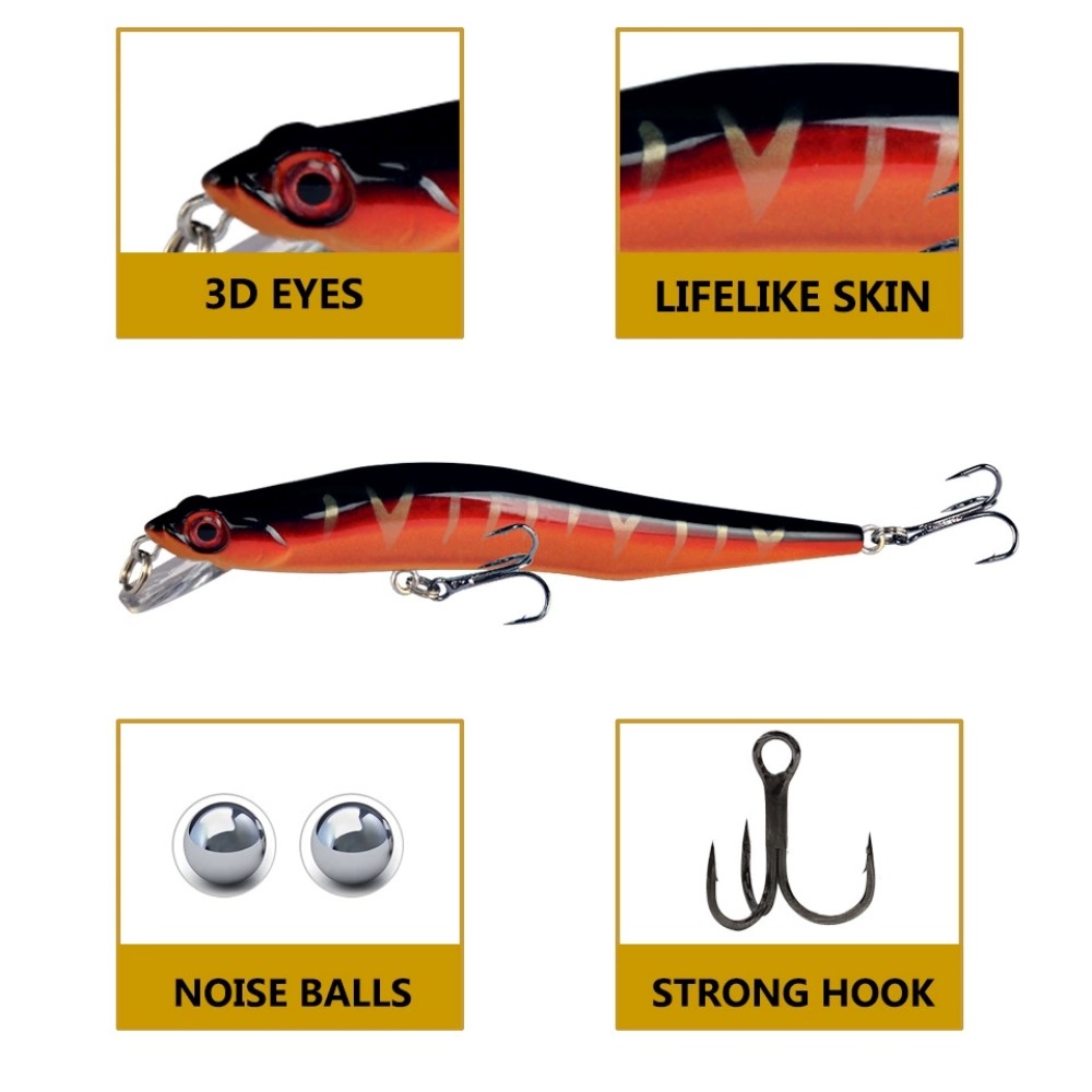 11.5cm/11.5G Luya 플로팅 워터 미노 롱  - Fishing Lure Topwater 리뷰 및 가격