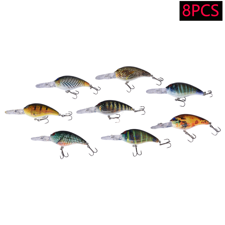 8개입 저크베이트 미노우 ABS 하드베이트 인조 워블러 - Fishing Lure Crankbait 리뷰 및 가격