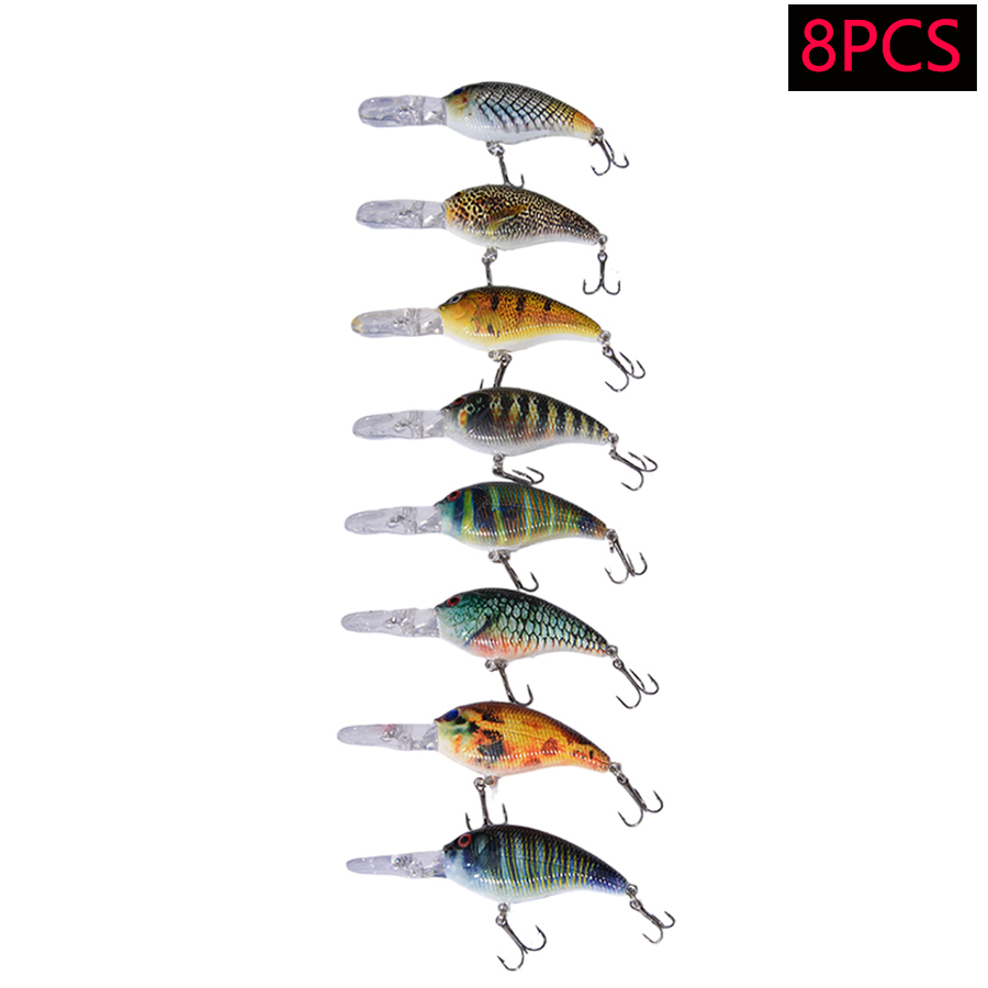 8개입 저크베이트 미노우 ABS 하드베이트 인조 워블러 - Fishing Lure Crankbait 리뷰 및 가격