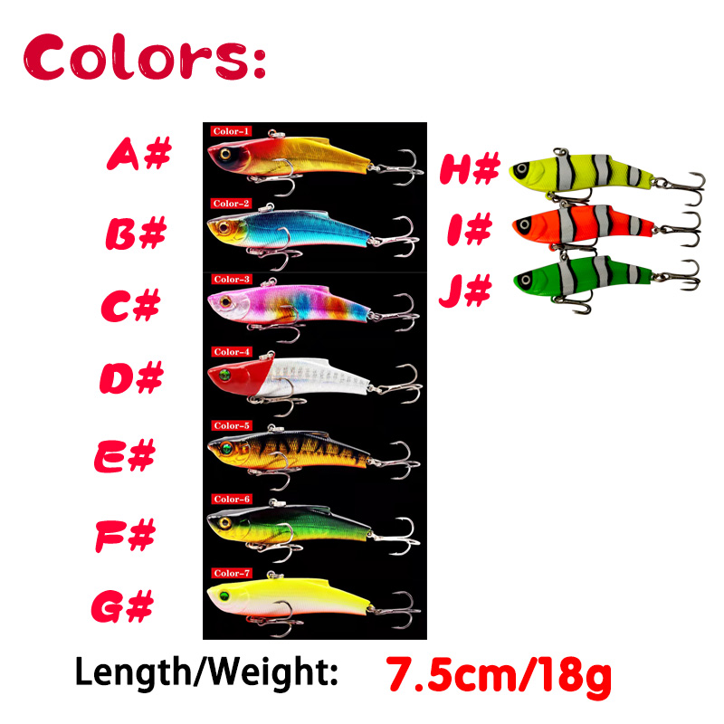 Fuheno-VIB 인공 미끼 1 개 7.5cm 18g - Fishing Lure Crankbait 리뷰 및 가격