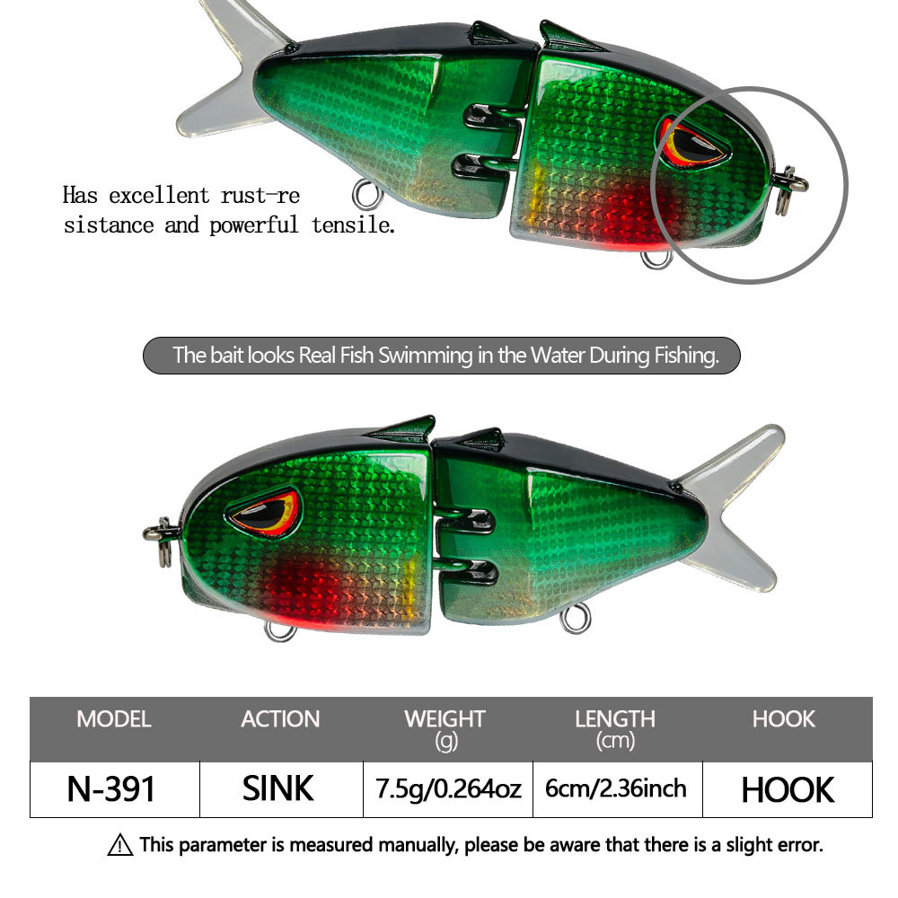루야 베이트 다단식 물고기 모양 낚시 미끼 화려한 색상 - Fishing Lure Popper 리뷰 및 가격
