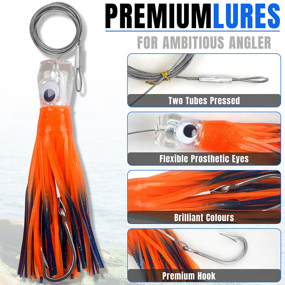 6개입 바닷물 트롤링 루어 오징어 스커트 심해 낚시 루 - Fishing Lure Buzzbait 리뷰 및 가격
